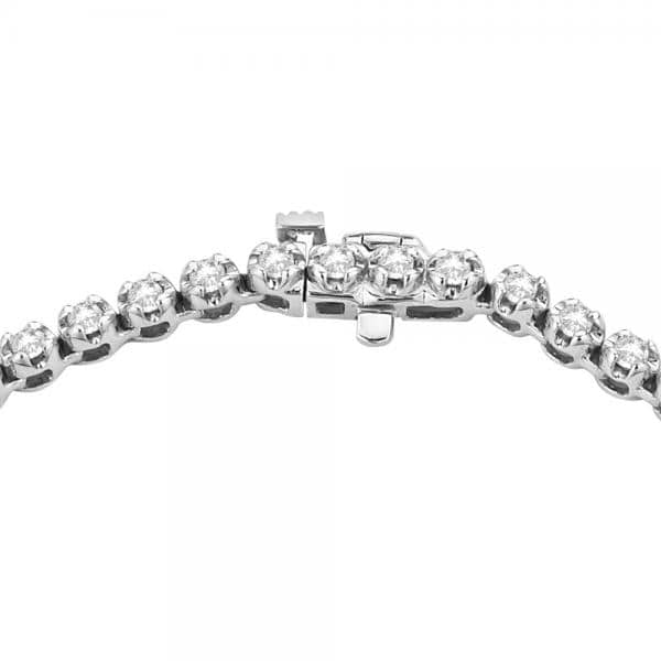 Eternity Lab Grown Diamond Tennis Necklace 14k White Gold (15.00ct)