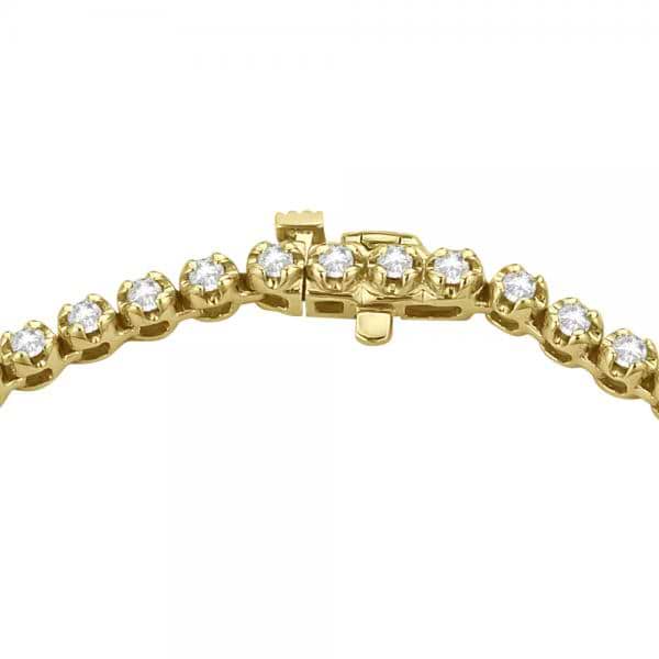 Eternity Lab Grown Diamond Tennis Necklace 14k Yellow Gold (15.00ct)