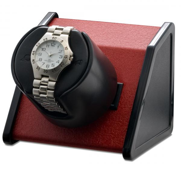Orbita Rectangular Single Watch Winder in Red Metal