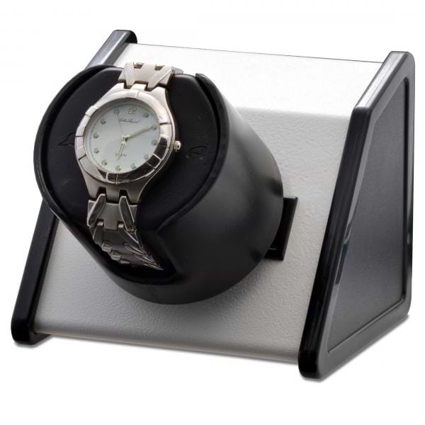 Orbita Rectangular Single Watch Winder in White Metal