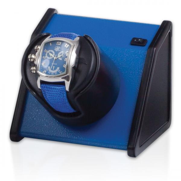Orbita Rectangular Single Watch Winder in Vibrant Blue