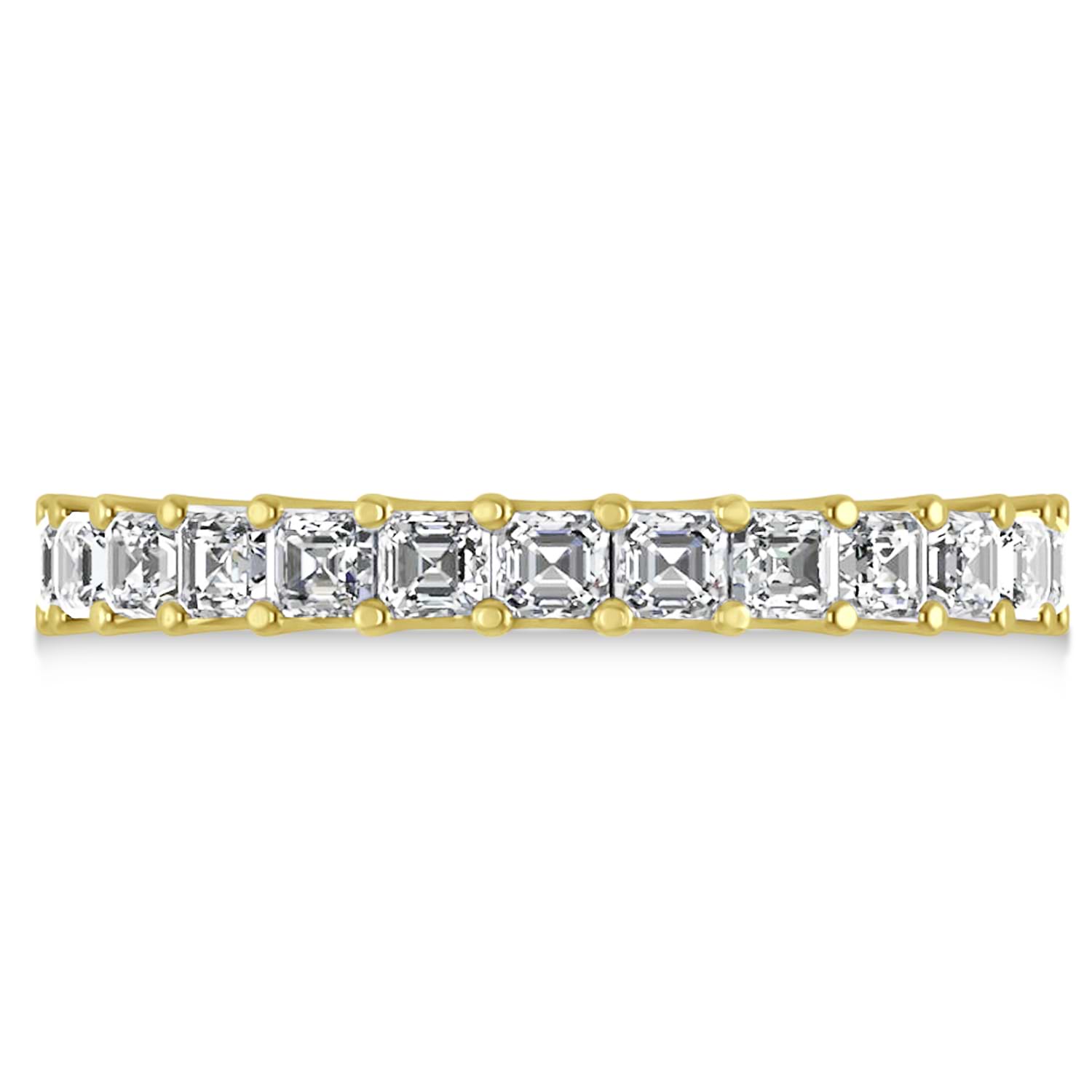 Radiant-Cut Diamond Eternity Wedding Band Ring 14k Yellow Gold (2.60ct)