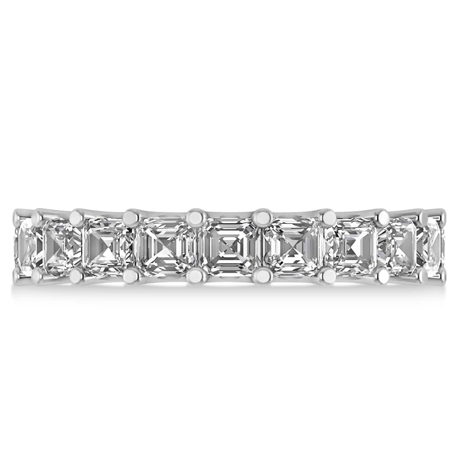 Radiant-Cut Diamond Eternity Wedding Band Ring 14k White Gold (5.00ct)