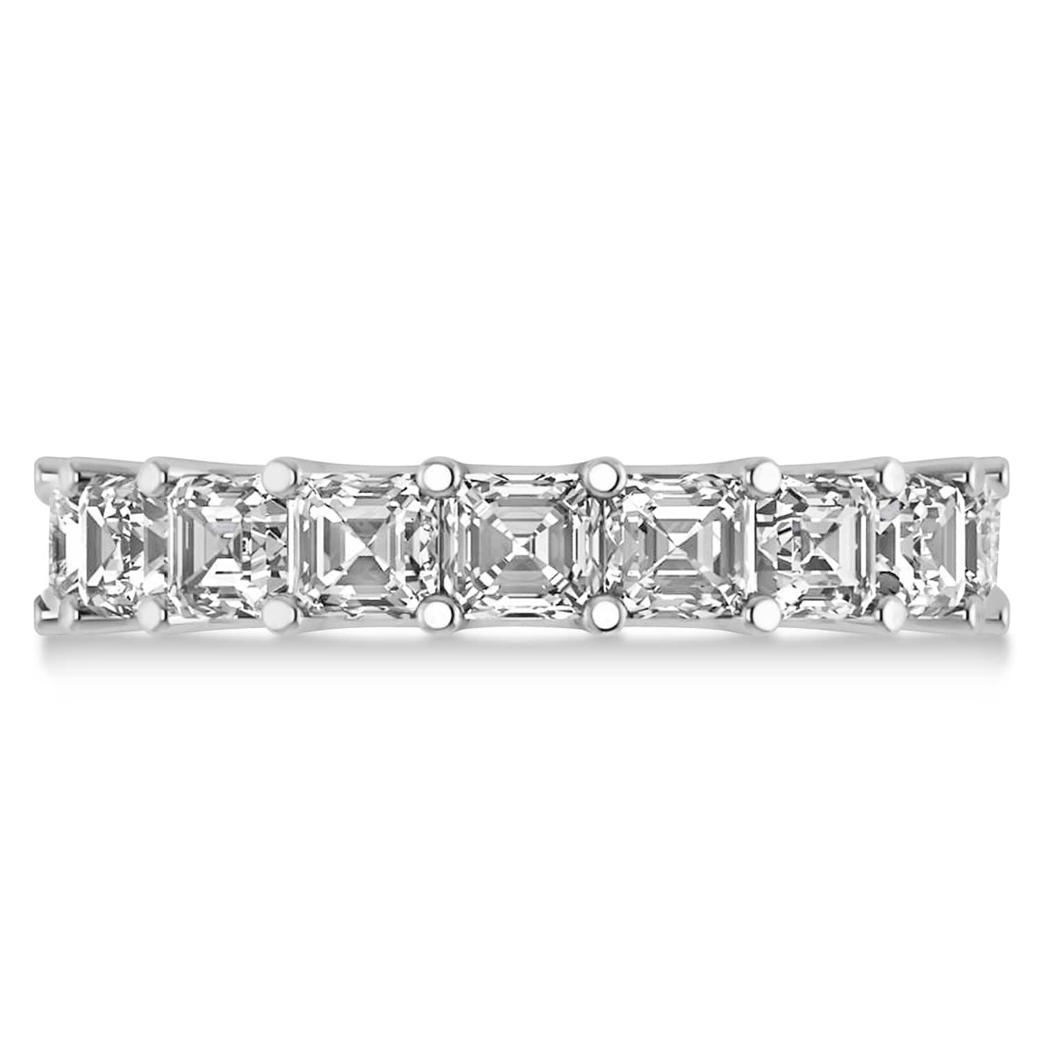 Radiant-Cut Diamond Eternity Wedding Band Ring 14k White Gold (7.20ct)