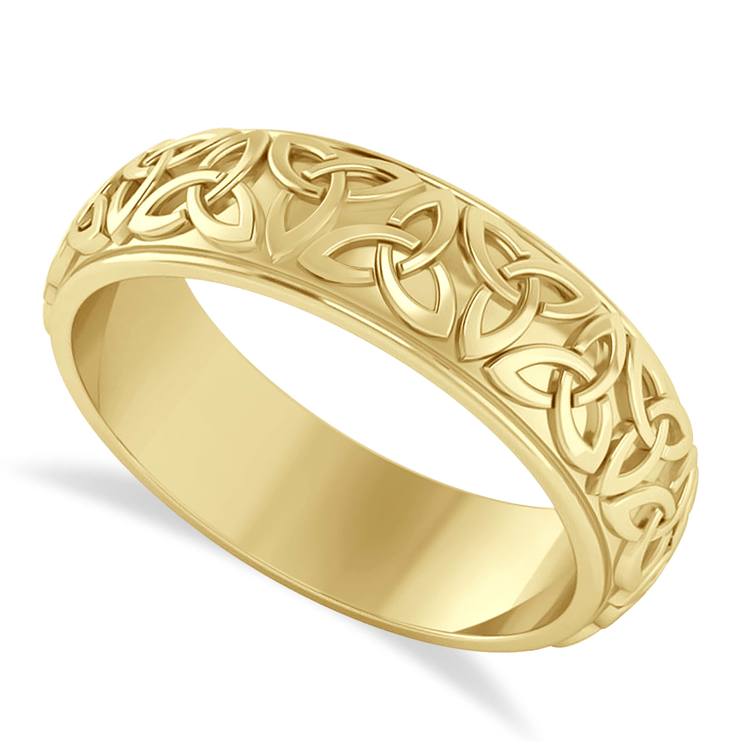 Celtic Knot Eternity Band 14k Yellow Gold
