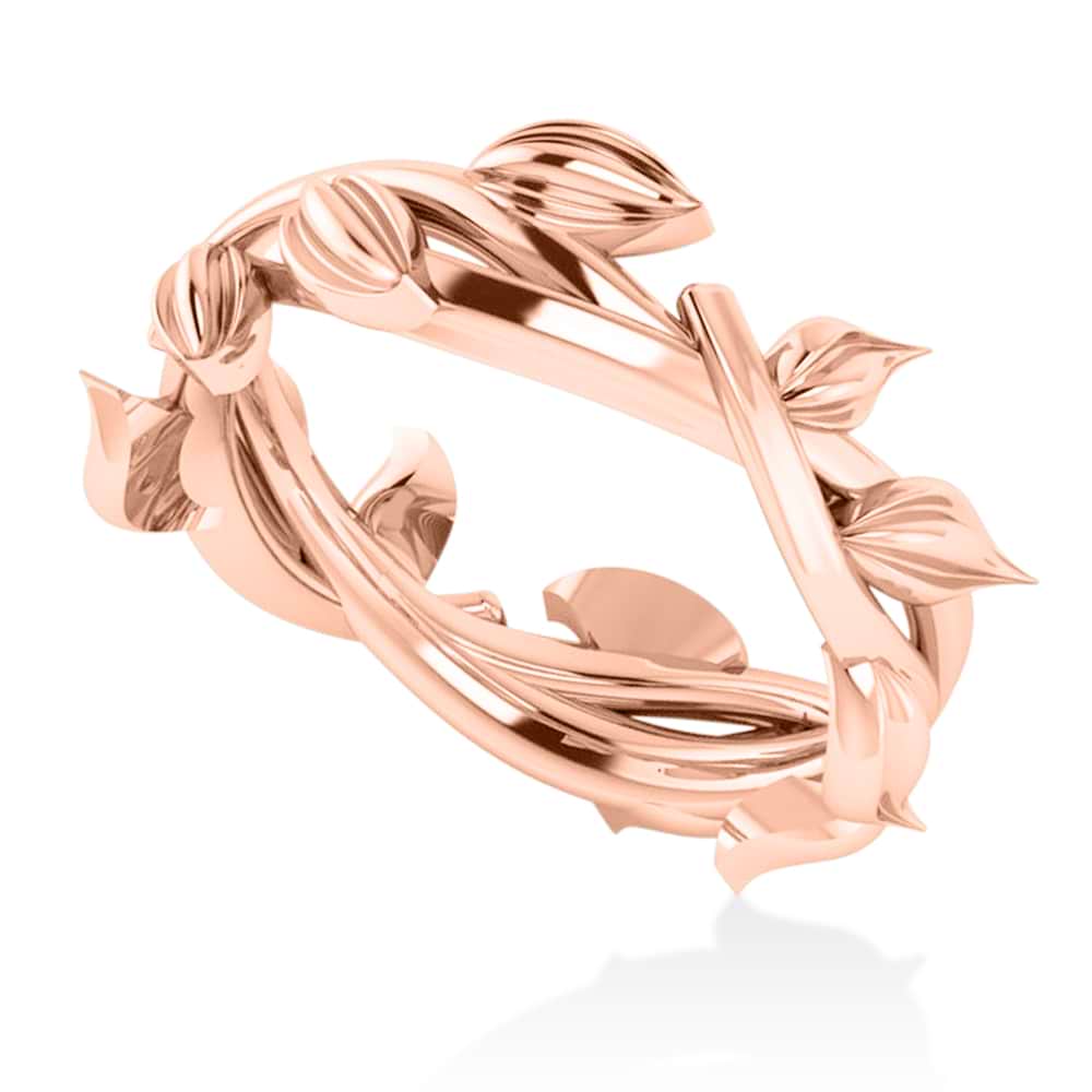 Wreath Fashion Ring Band 14k Rose Gold