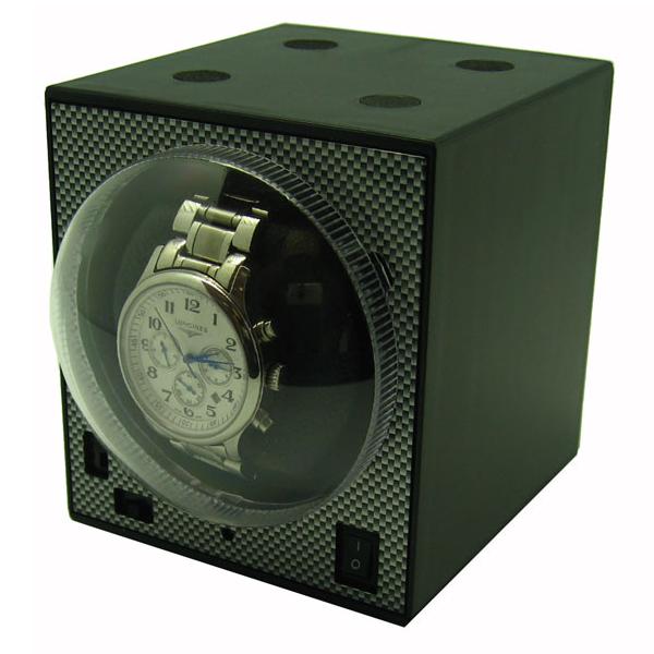 Stackable Carbon Fiber Single Automatic Watch Winder Box
