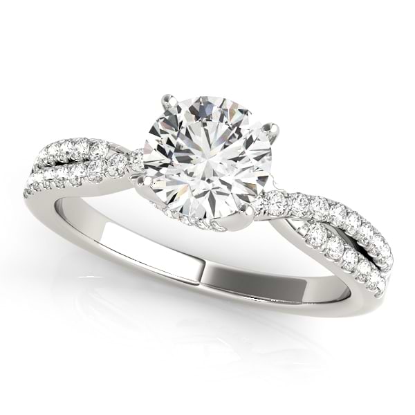 Round Diamond Engagement Ring & Band Bridal Set Platinum 1.32ct