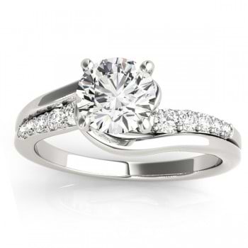Diamond Engagement Ring Setting Swirl Design in  0.25ct