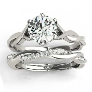 Diamond 6-Prong Twisted Bridal Set Setting