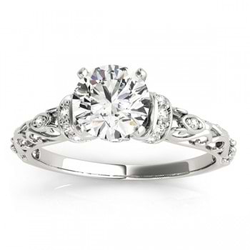 Diamond Antique Style Engagement Ring Setting