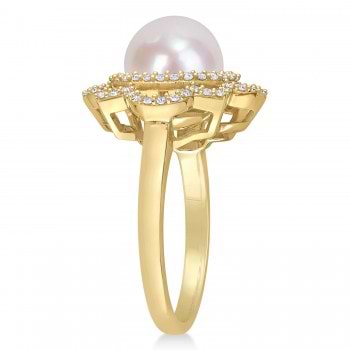 Bridge Collection 9.0-10.0 mm Freshadama Pearl Ring 14K Yellow Gold / 5 by Pearl Paradise