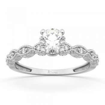 Petite Marquise Diamond Engagement Ring