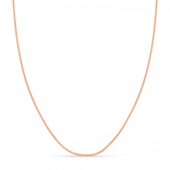 Franco Chain Necklace With Lobster Lock 14k Rose Gold