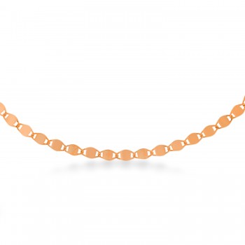 Valentino Chain Necklace 14k Rose Gold