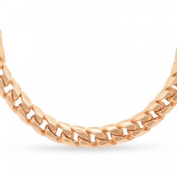 Franco Chain Necklace 14k Rose Gold