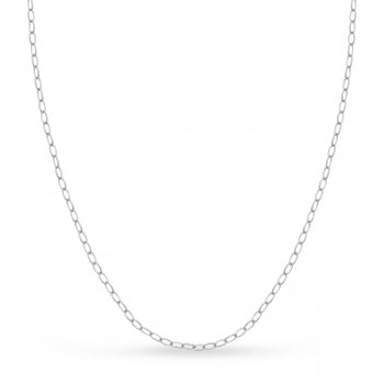 Forzentina Chain Necklace With Lobster Lock 14k White Gold