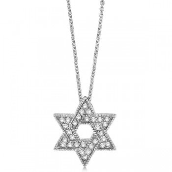Jewish Star of David Diamond pendant necklace 24mm 3D model 3D printable |  CGTrader