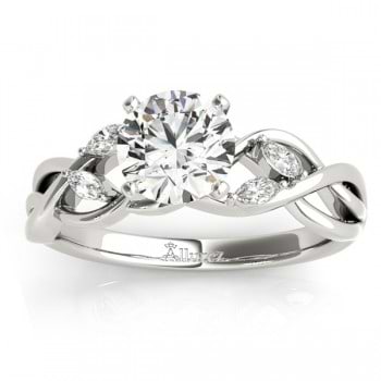 Diamond Marquise Vine Leaf Engagement Ring Setting