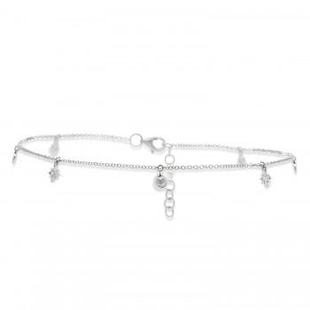 Mens hot sale diamond anklet