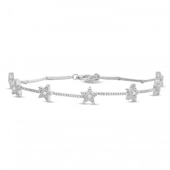 Diamond ankle bracelets hot sale white gold