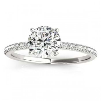 Diamond Accented Engagement Ring Setting