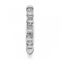 Bar-Set Five-Stone Diamond Wedding Ring Platinum (0.50ct)