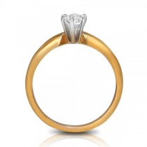 Marquise Diamond Solitaire Engagement Ring 14k Yellow Gold (0.62ct)