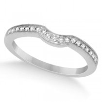 Halo Diamond Engagement Ring & Band Bridal Set 14K White Gold 1.27ct