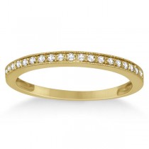 3 Stone Diamond Engagement Ring & Wedding Band 14K Y. Gold 0.53ctw