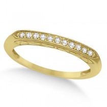 Diamond Halo Engagement Ring & Band Bridal Set 14K Y. Gold 0.53ct