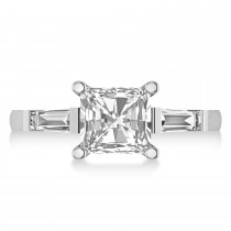 Diamond Three-Stone Radiant Ring 14k White Gold (2.12ct)