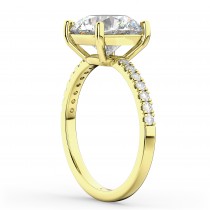 Round Lab Grown Diamond Engagement Ring 14K Yellow Gold (2.21ct)