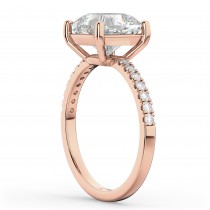 Cushion Cut Diamond Engagement Ring 14k Rose Gold (2.25ct)