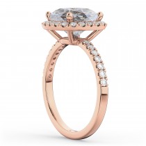 Cushion Cut Salt & Pepper Diamond Engagement Ring 14k Rose Gold (2.55ct)