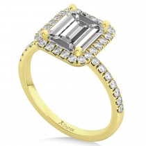 Emerald Cut Diamond Engagement 14k Yellow Gold (3.32 ct)