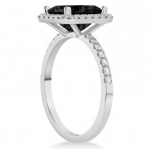 Black Diamond & Diamond Engagement 14k White Gold (3.32 ct)