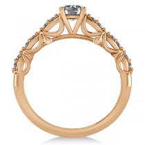 Diamond Accented Engagement Ring in 14k Rose Gold (0.68ct)