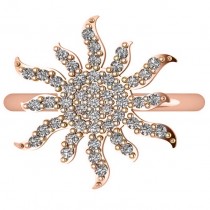 Diamond Sunburst Fashion Ring 14k Rose Gold (0.50ct)
