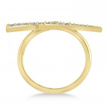 Diamond Lightning Bolt Fashion Ring 14K Yellow Gold (0.25ct)