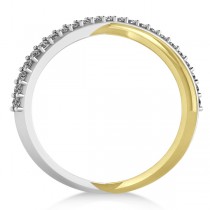 Two Piece Diamond Fashion Ring 14k Two Tone Gold (0.23ct)