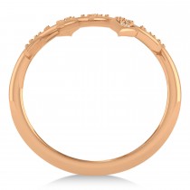 Diamond Olive Leaf Vine Fashion Ring 14k Rose Gold (0.28ct)