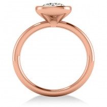 Cushion Cut Diamond Solitaire Engagement Ring 14k Rose Gold (1.40ct)