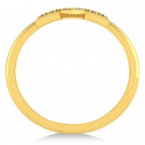 Diamond Jewish Star of David Fashion Ring 14k Yellow Gold (0.15ct)