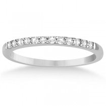 Bridal Set Diamond Halo Engagement Ring & Band 14K White Gold 0.52ct