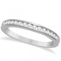 3 Stone Princess Cut Diamond Engagement Ring & Band 14K W. Gold 1.03ct
