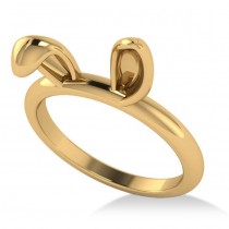 Bunny Ears Fashion Ring 14k Yellow Gold