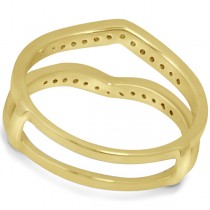 Ladies Diamond Ring Guard, Enhancer in 14K Yellow Gold 0.25ctw
