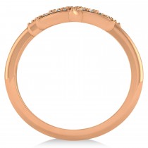 Diamond Double Starfish Fashion Ring 14k Rose Gold (0.30ct)