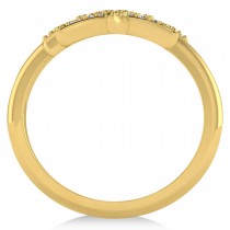 Diamond Double Starfish Fashion Ring 14k Yellow Gold (0.30ct)